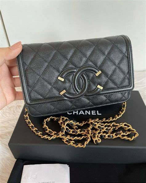 chanel filigree woc|chanel woc wallet.